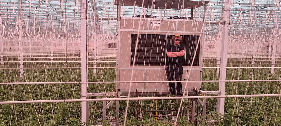 Stolt odlare med avfuktare