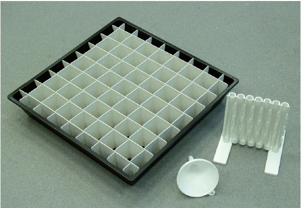 Spridarbackar med tillbehör